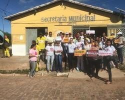 Secretaria de saúde realiza mutirão de limpeza na cidade de Santo Inácio 