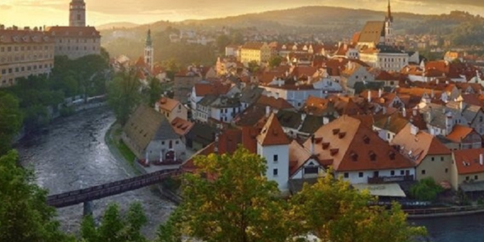 Regiões da Tchéquia: Cesky Krumlov e Região da Boêmia do Sul.