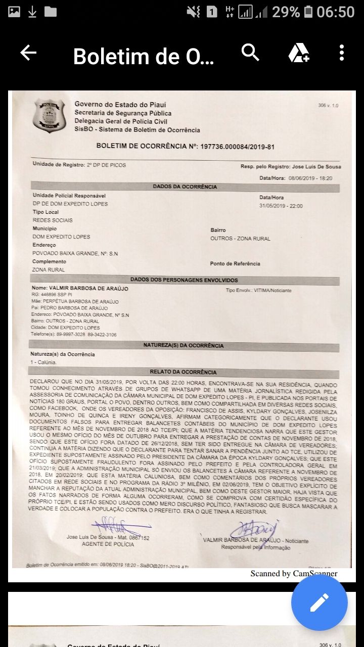 Certidão do Tribunal de Contas contradiz denúncia de vereadores da oposição de Dom Expedito Lopes/PI - Imagem 8