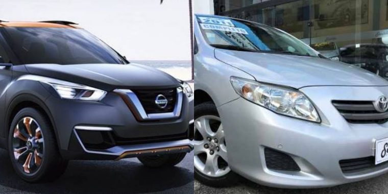Confira o comparativo entre Nissan Kicks e Toyota Corolla
