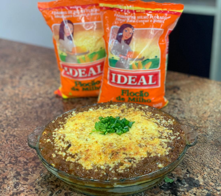 Polenta de carne moída. Saiba como fazer!
