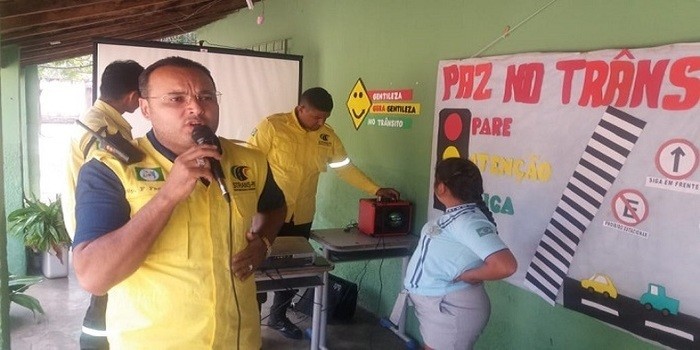 STRANS de Pedro II realiza palestra educativa para segurança no transito