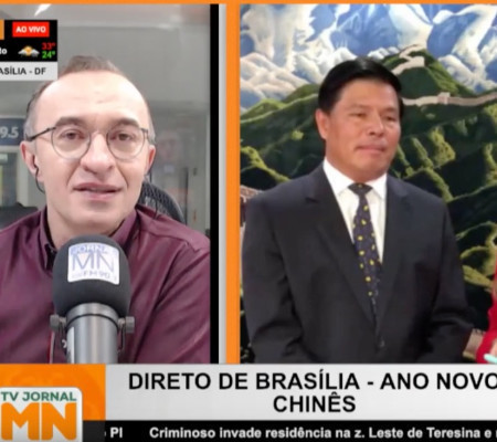 Tv Jornal Meio Norte: Ministro-conselheiro fala sobre o Ano Novo Chinês ao Banca de Sapateiro