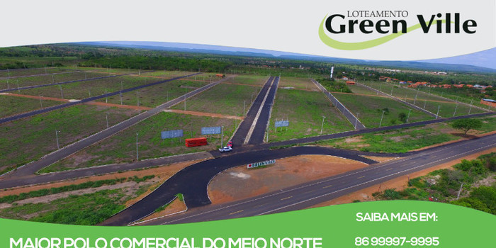 Loteamento Greenville em Água Branca-Pi, apresenta Rede de água, rede de energia e pavimentação asfáltica
