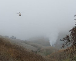Primeiras imagens mostram helicóptero de Kobe Bryant em chamas; vídeo