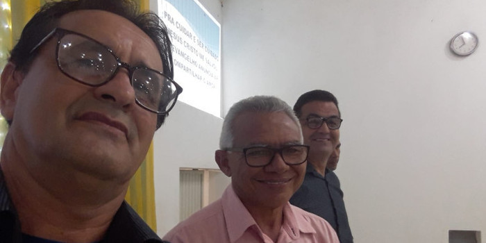 Presidente da Câmara prestigia aniversario da 1° Igreja Batista em Água Branca