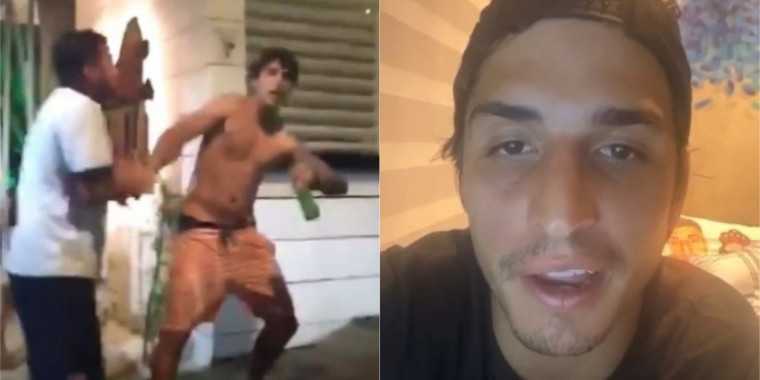 Ex-BBB Felipe Prior se pronuncia após se envolver em briga
