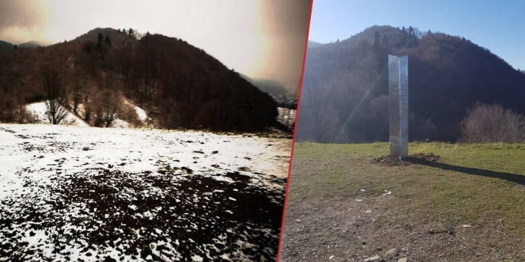Novo "monolito misterioso" aparece e desaparece de montanha