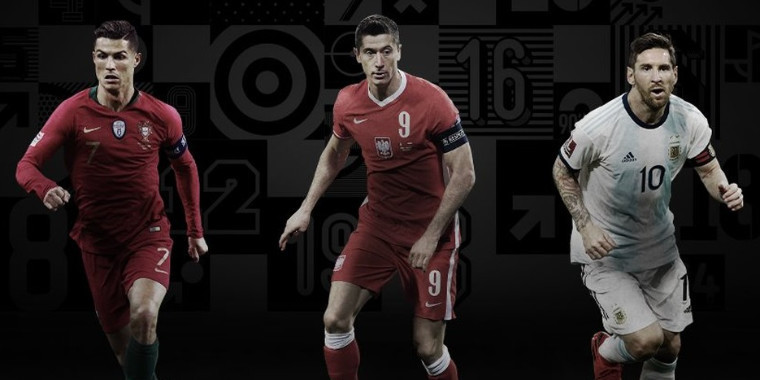 Messi, CR7 e Lewandowski são finalistas do prêmio de melhor do mundo