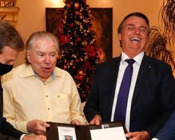 SBT divulga nota justificando encontro de Silvio Santos com Bolsonaro