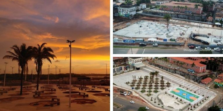 Concluída a implantação da praça das Mercês em São Luís (MA)