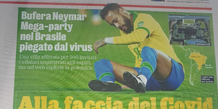 Aumenta antipatia internacional sobre Neymar, por conta de evento