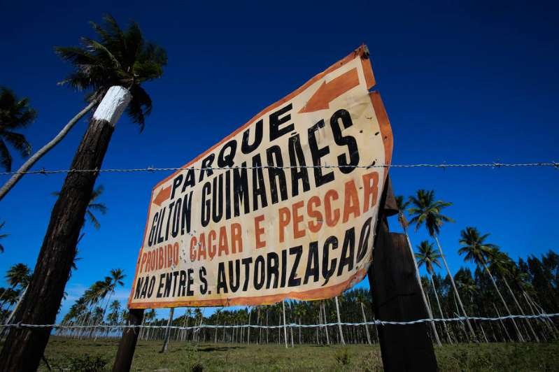 Placa para o Parque Gilton Guimarães