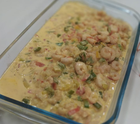 Filé de peixe ao molho de camarão feito pelo chef Mateus Cabral!