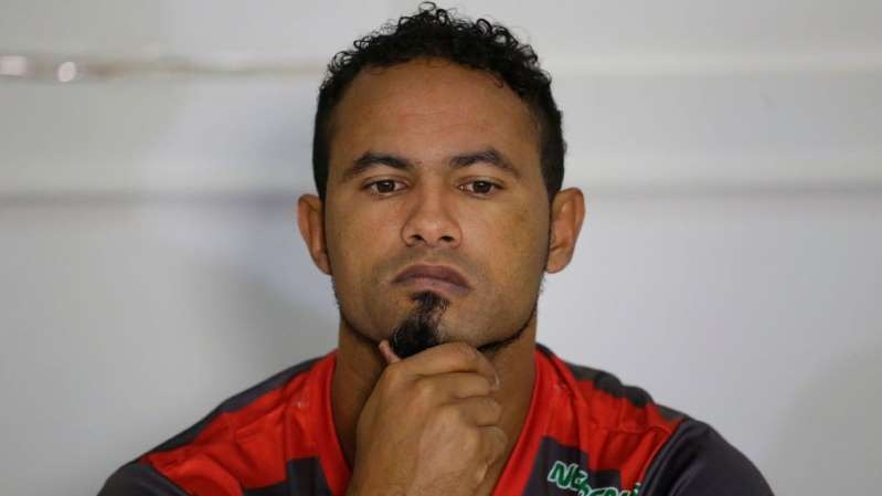 Bruno, durante sua apresentação no Boa Esporte, em 2017
