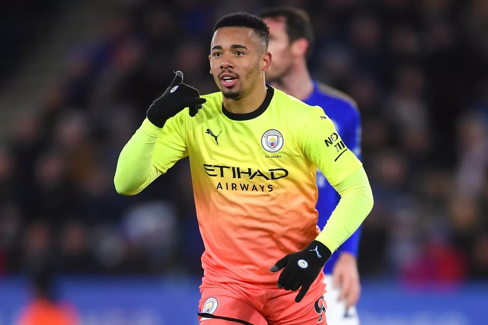 Gabriel Jesus faz 24 anos em 2021 — Foto: Laurence Griffiths/Getty Images Gabriel Jesus faz 24 anos em 2021 — Foto: Laurence Griffiths/Getty Images