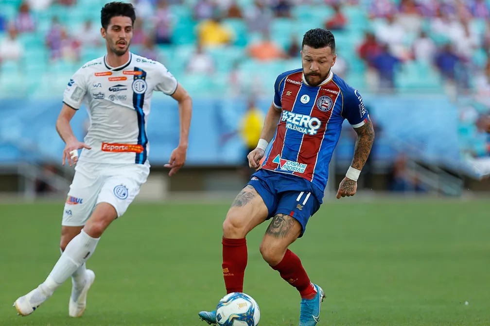 Rossi é um dos atacantes do Bahia na temporada 2020 — Foto: Felipe Oliveira/Divulgação/EC Bahia