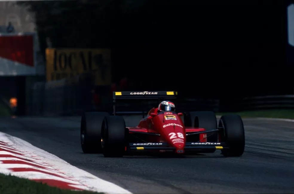 Gerhard Berger conquistou em Monza única da Ferrari em 1988 — Foto: Reprodução Gerhard Berger conquistou em Monza única da Ferrari em 1988 — Foto: Reprodução