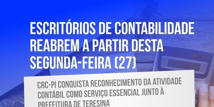 Escritórios de contabilidade reabrem a partir de segunda em Teresina 