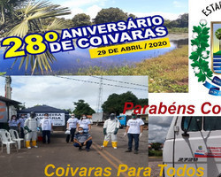 Aniversário da Coivaras: 28 anos da cidade, amanhã, dia 29 de Abril. Parabéns Coivaras!