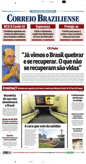 Veja As Capas Dos Principais Jornais Do Brasil E Do Mundo Deste Sábado 9476