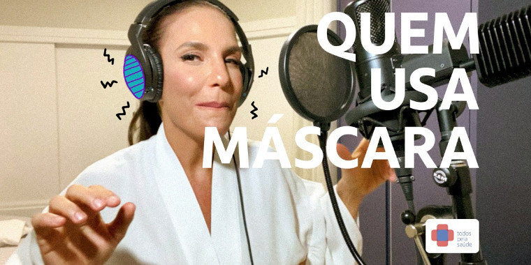 Ivete e Luan Santana gravam clipe que incentivam uso de máscaras