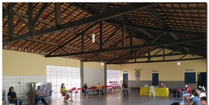 Reunião com a equipe gestora das escolas municipais