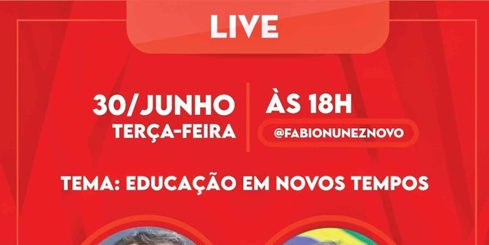 Fábio Novo faz live com Haddad para discutir educação e pandemia