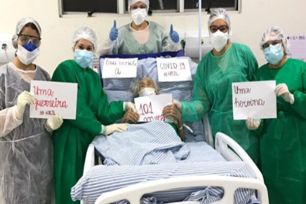 Mulher de 101 anos vence a Covid-19 no hospital de Picos