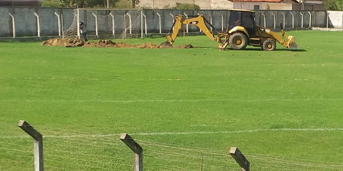 Estádio Municipal João Filomeno recebe obras de drenagem