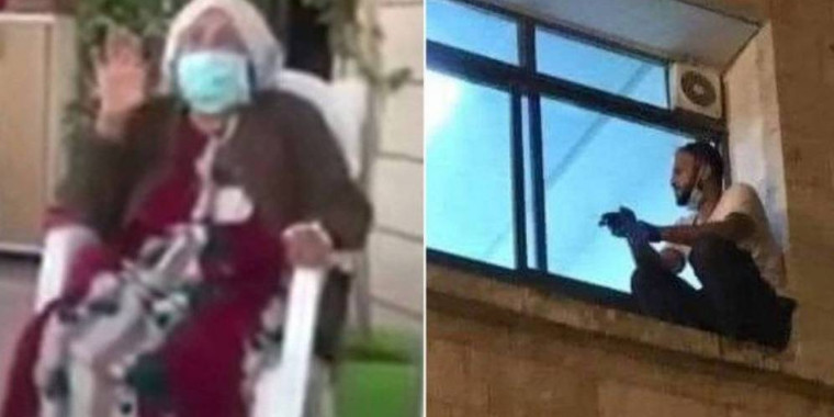 Homem escala hospital para se despedir da mãe, vítima de Covid-19