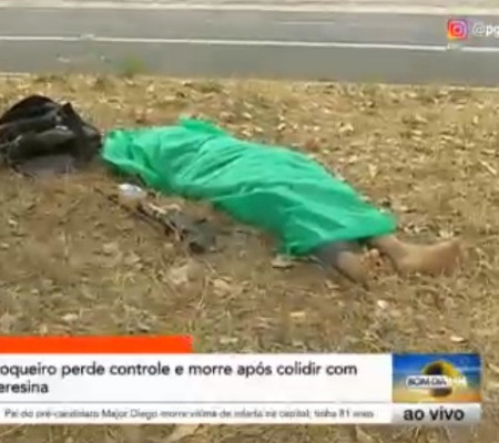 Vigilante morre após perder controle de moto na BR-316, em Teresina