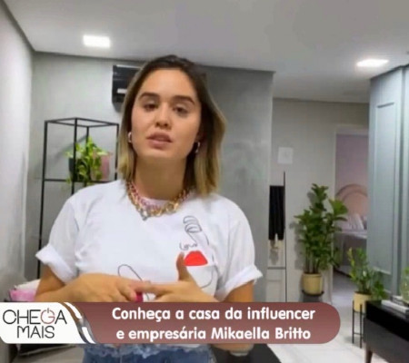 Conheça a casa da influencer e empresária Mikaella Britto