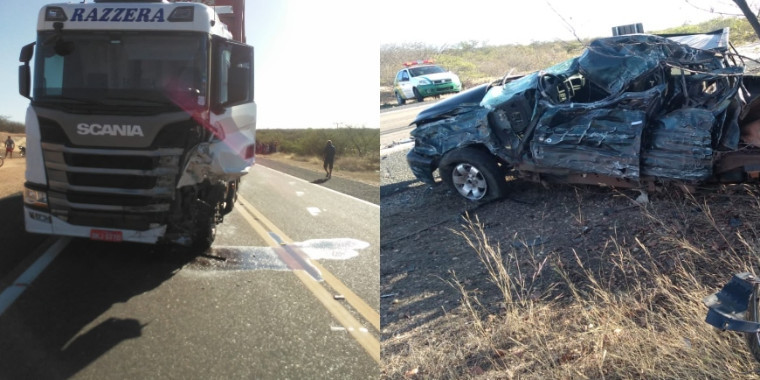 Comerciante morre após colisão frontal entre carro e caminhão no Piauí
