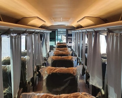 Ônibus são adaptados para prevenir coronavírus
