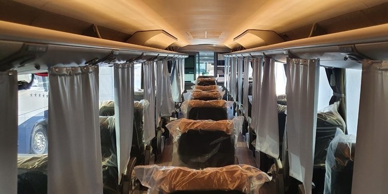 Ônibus são adaptados para prevenir coronavírus