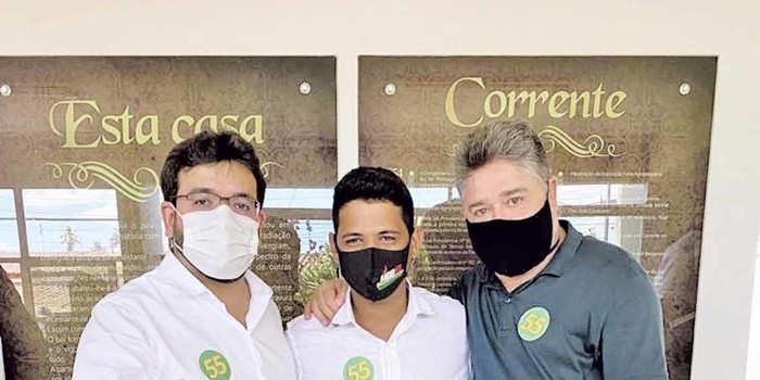 Rafael e Mádison vão a Corrente reforçar Filemon como candidato