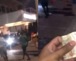 Hóspede de motel faz ‘chuva de dinheiro’ na Bahia; vídeo