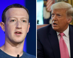 Facebook e Instagram vão banir Trump até fim do mandato,diz Zuckerberg