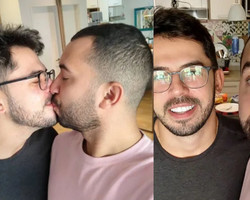Fora do Brasil, Gil do Vigor posta beijo em namorado: “Saudades enormes”