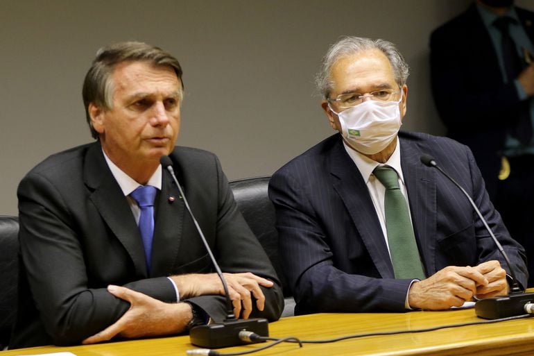 Jair Bolsonaro visitou o Ministério da Economia nesta sexta-feira (22)Jair Bolsonaro visitou o Ministério da Economia nesta sexta-feira (22)