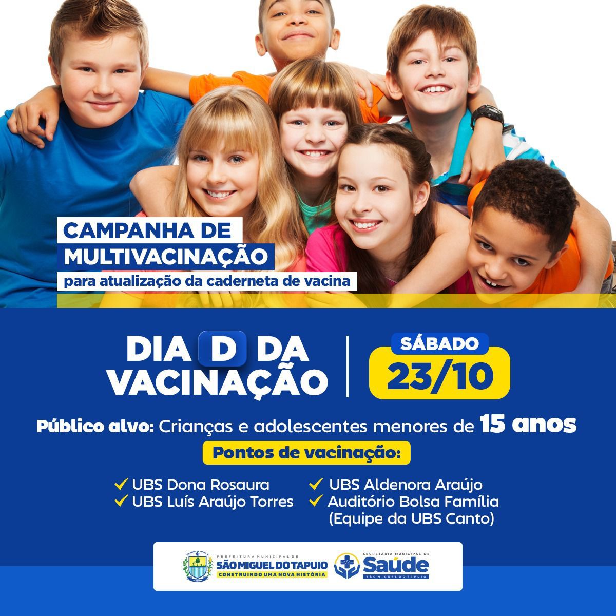 Prefeitura de SMT realiza o dia “D” de vacinação de crianças e adolescentes - Imagem 8
