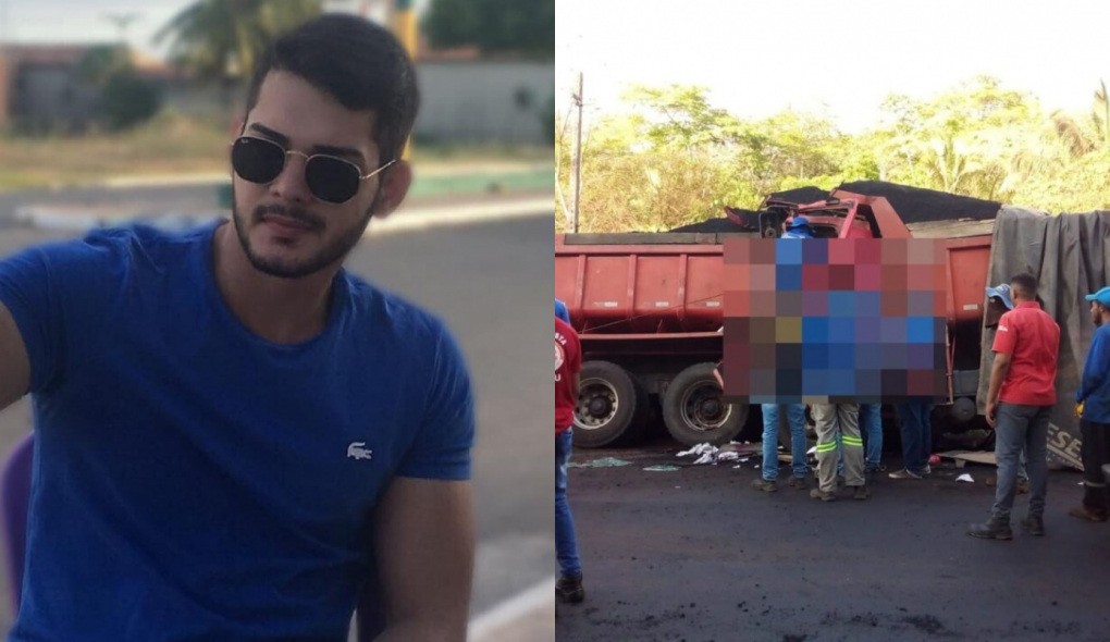 Amós se envolveu em um acidente com um caminhão caçamba, em Uruçuí - Foto: Reprodução