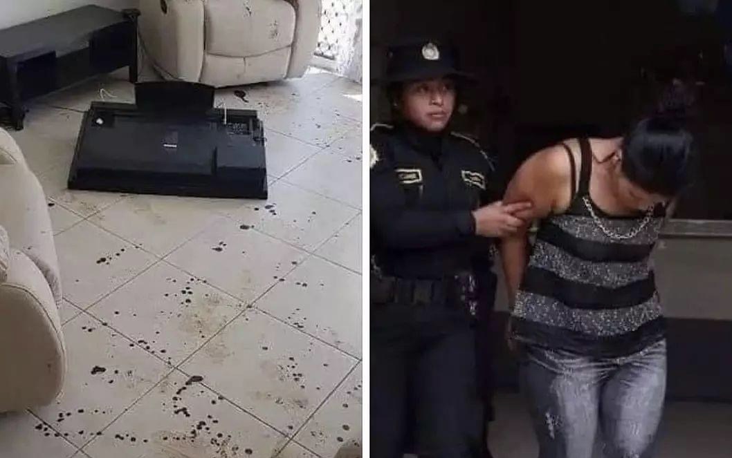 Mulher matou marido com 100 machadadas