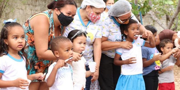 Equipe da Saúde Bucal de Valença realiza atividade na Creche Mãe Maria