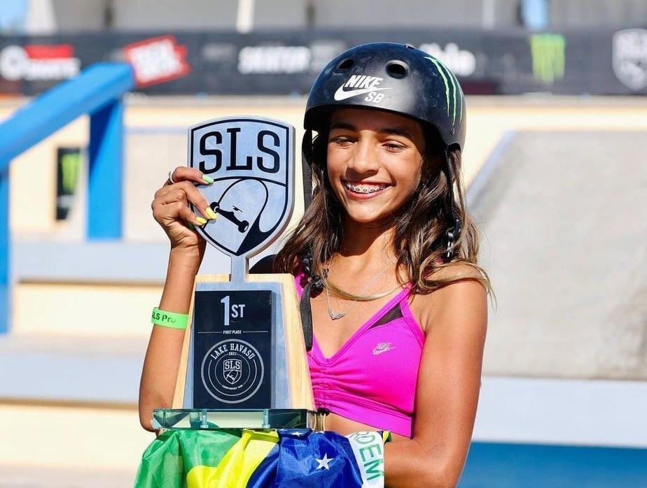 Rayssa Leal vence a 2ª etapa do Campeonato Mundial de Skate Street - Reprodução/redes sociais 