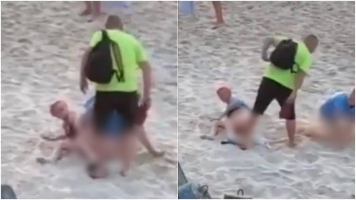 Casal foi flagrado fazedo sexo em praia 