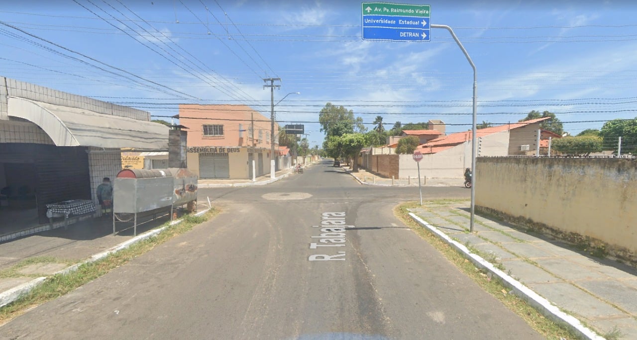 Acidente ocorreu no cruzamento da Rua Tabajara com Avenida Nossa Senhora  de Fátima - Foto: Reprodução/Google
