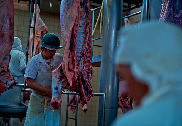As autoridades chinesas liberaram a importação de lotes de carne bovina que foram certificados antes do embargo do dia 4 de setembro Foto: Patrick Haar/LatinContent via Getty Images 