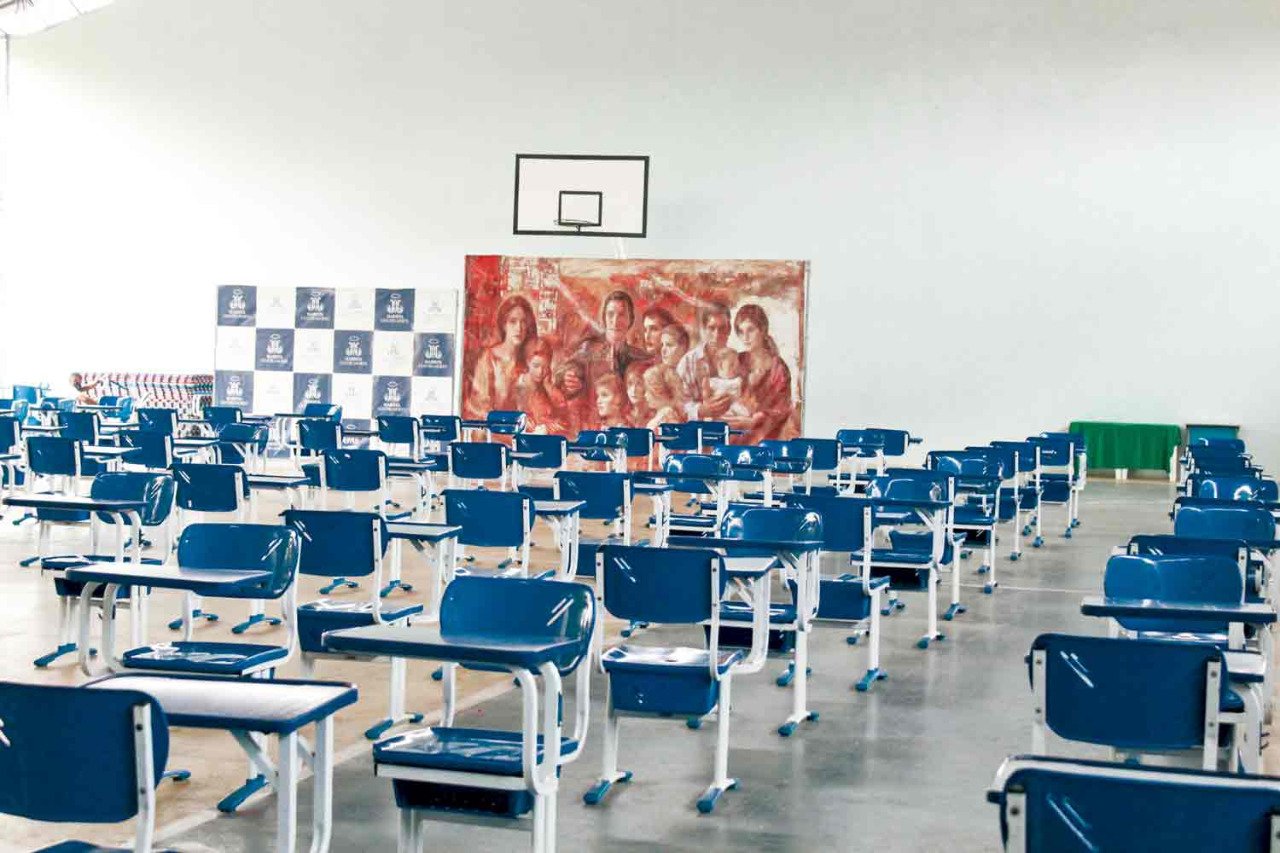 Escola possui todaa uma estrutura para atender alunos - Raíssa Morais